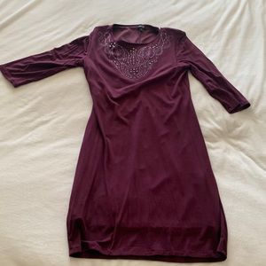 Like new! Apt. 9- mauve 3/4 sleeve dress. Size M.